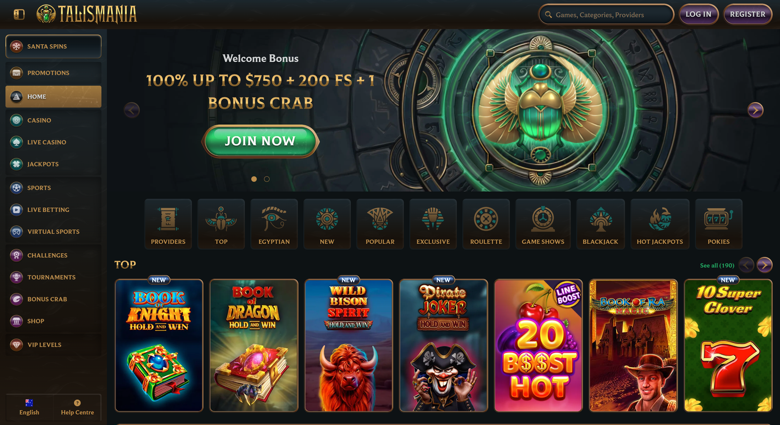 Talismania casino Australia